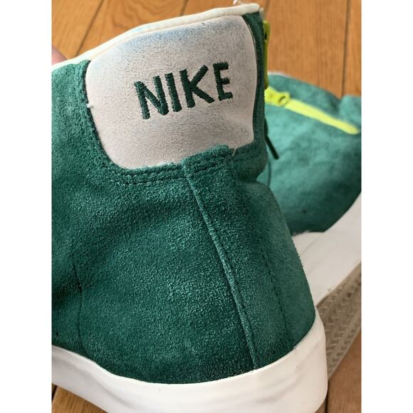 Nike Blazer Mid AB Green Suede Mid 473442-300 Vintage 2011 Size 10.5 Shoes - Picture 6 of 9
